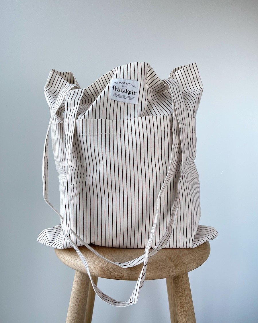 Knit To Go Tote Bag Hazel Stripe