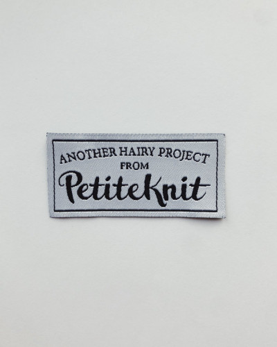Petiteknit Label "Another Hairy Project From PetiteKnit"