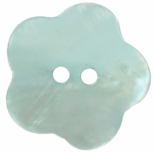 Mother of pearl button Flower Size 20 - 12.5mm 298 light green