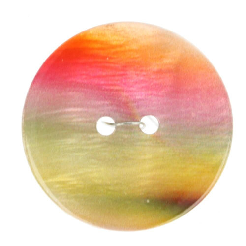 Pearl button 18 mm rainbow
