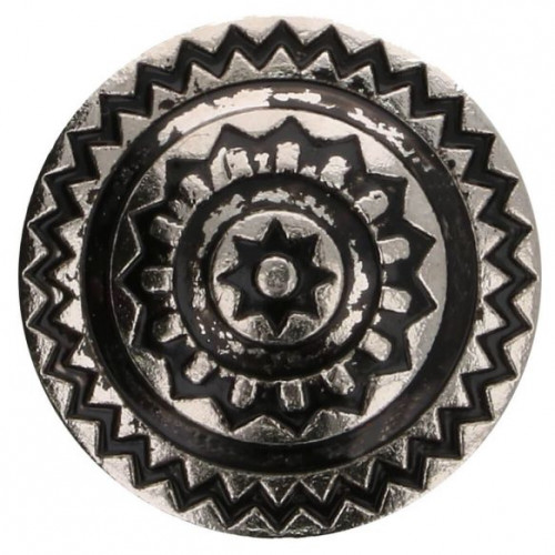 Islantilaistyylinen metallinappi 17,50mm Antiikkitina