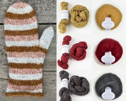 Torppa Mittens Pattern + Yarn Set 3