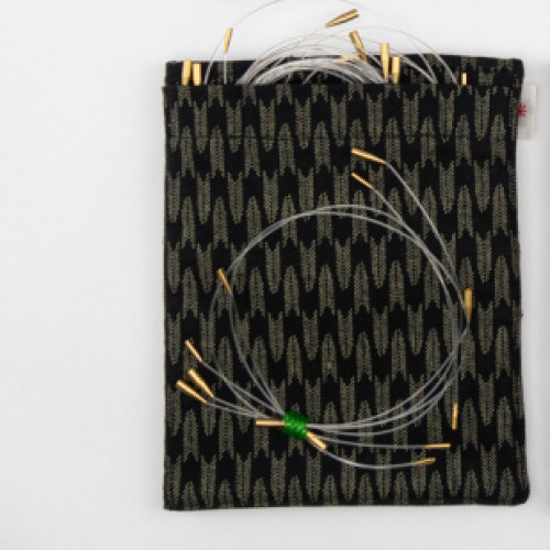 ITO Fabric Needle Case 12,5 cm puikonpäille, musta