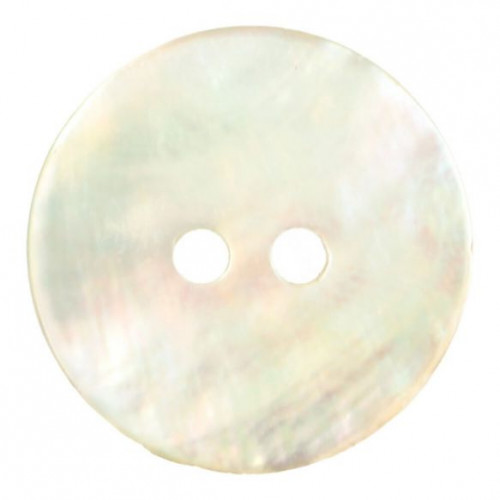 Button Mother of Pearl 17,5 mm natural white