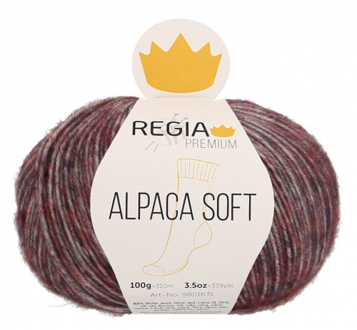 Regia Premium Alpaca Soft 084 berry meliert