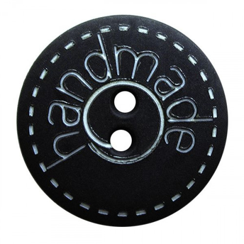 Button Handmade 18mm Black
