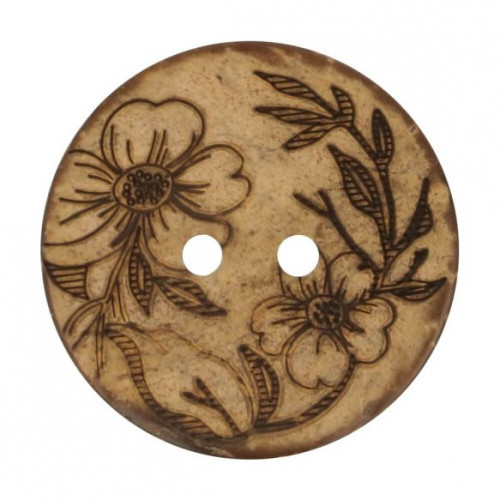 Coconut Button Flower Pattern
