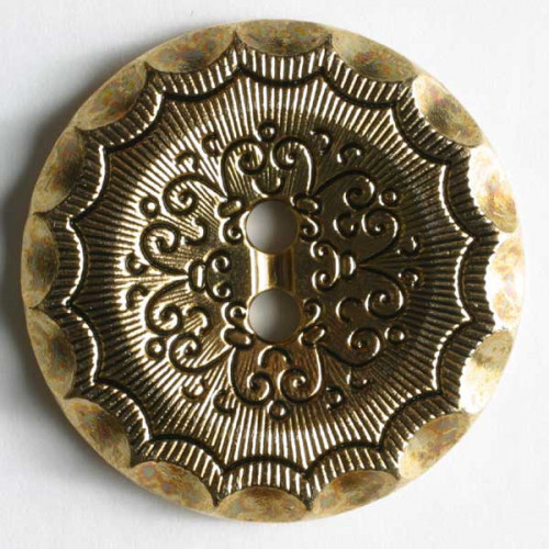 Ornament Button Antique gold