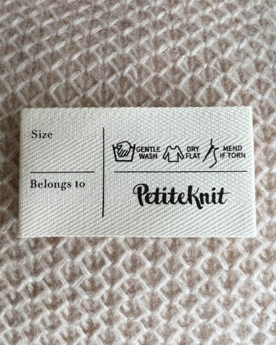 PetiteKnit Care Label
