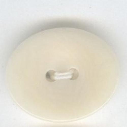 Kivipähkinänappi soikea 23 mm luonnonvalkoinen