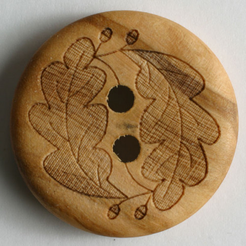 Wooden Button Leafs