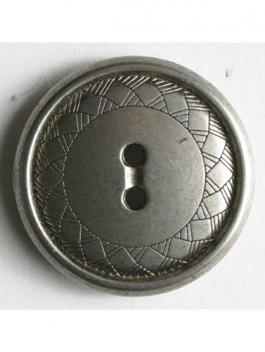 Full Metal Button Matt silver