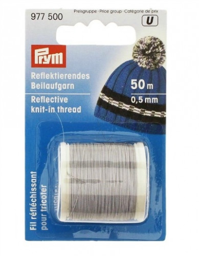 Reflective knit-in thread 0,5 mm