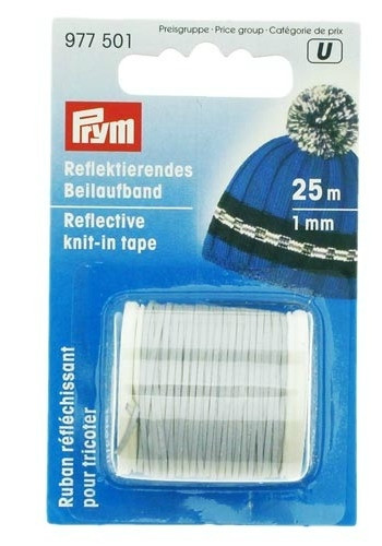 Reflective knit-in thread 1 mm