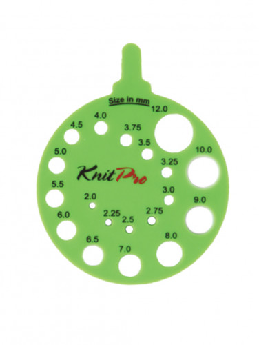 KnitPro Round Needle Gauge Green